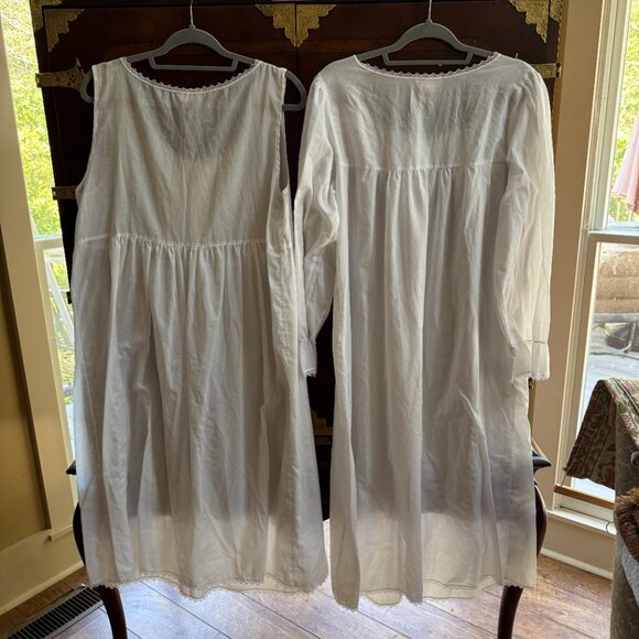 Cachet Vintage Gown and Robe Combo White Eyelet Lace Size 12/14 - Picture 7 of 8